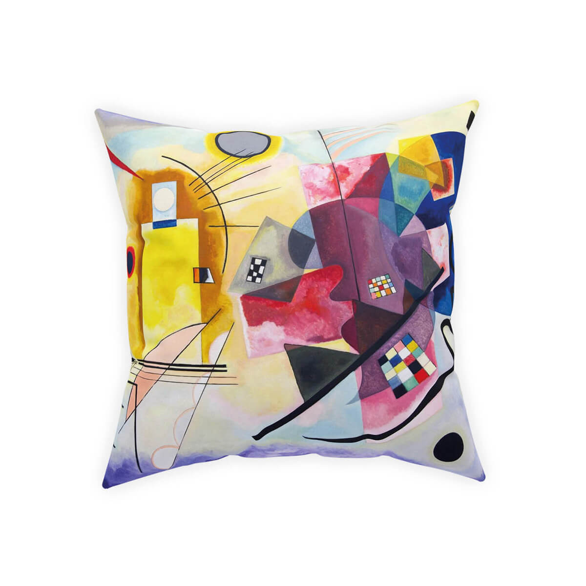 Wassily Kandinsky Yellow-Red-Blue Couch Pillow 