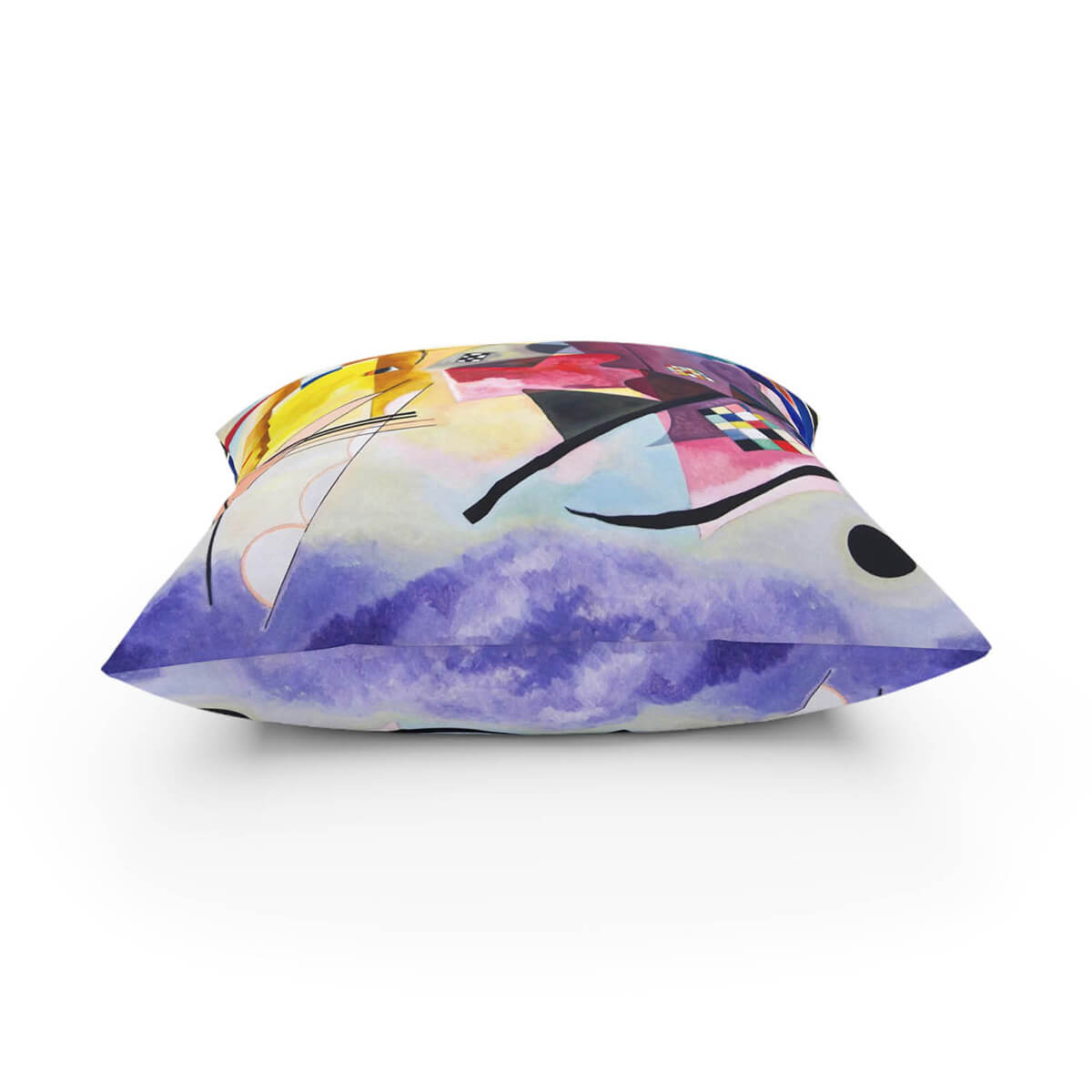 Abstract Art Decorative Pillow with Inserts - Side View