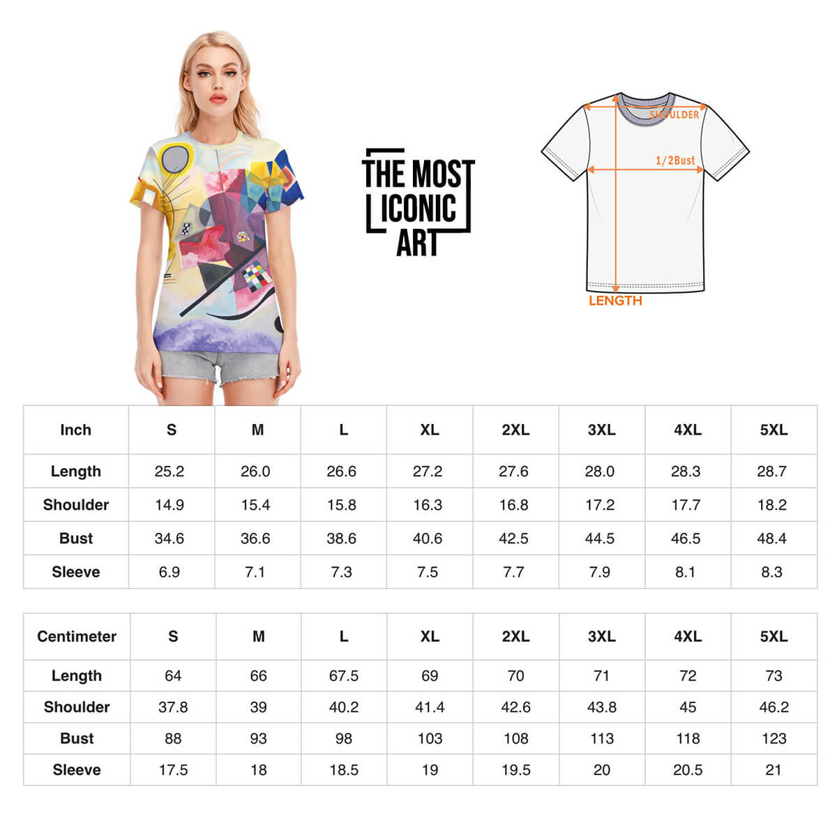 Colorful Geometric Design T-shirt