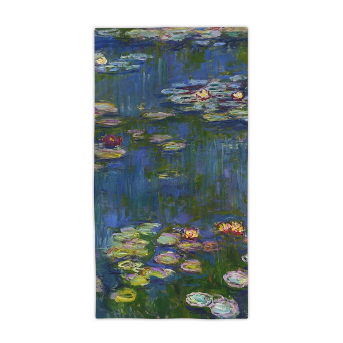 Vibrant Water Lily Paradise Beach Towel