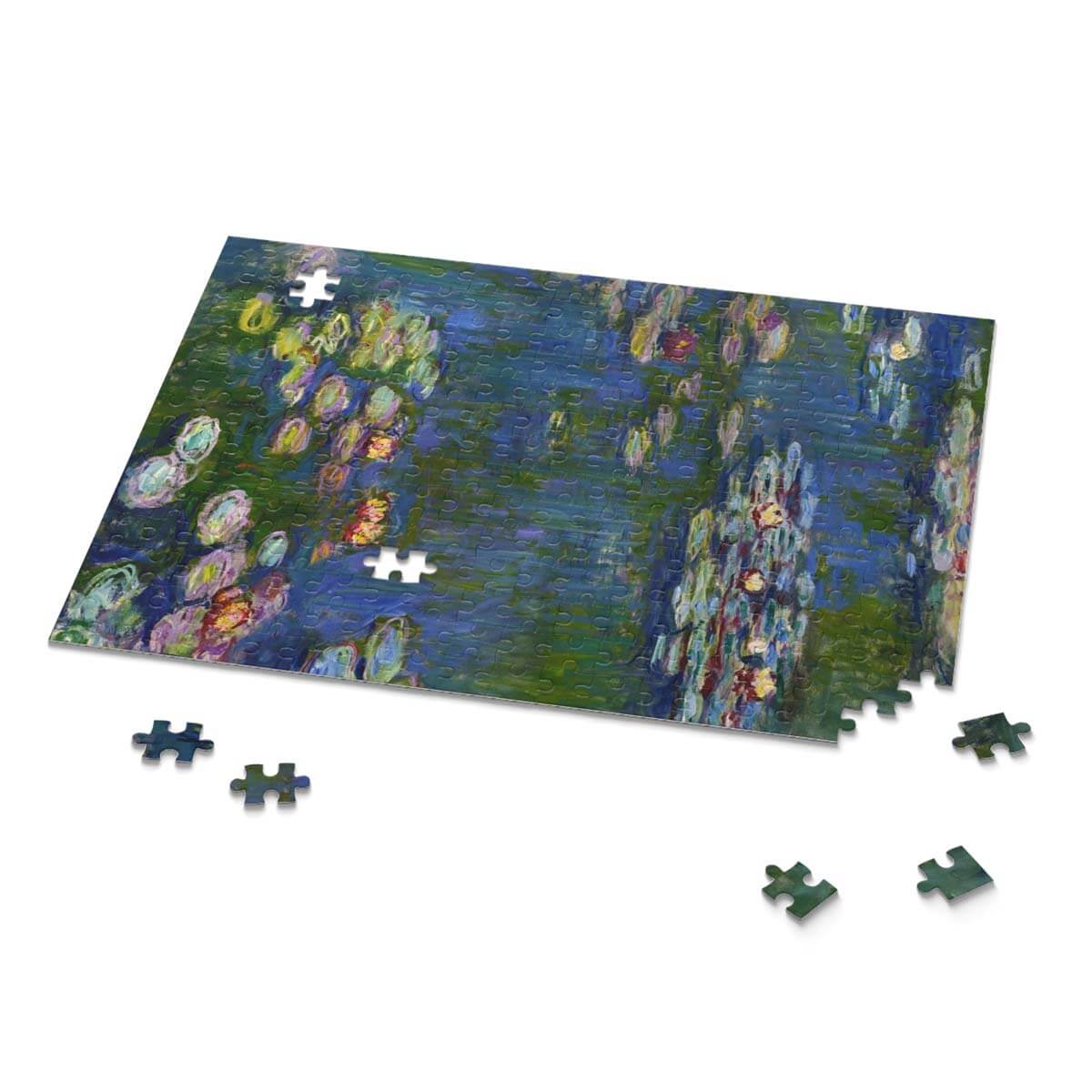Claude Monet-inspired puzzle illustration