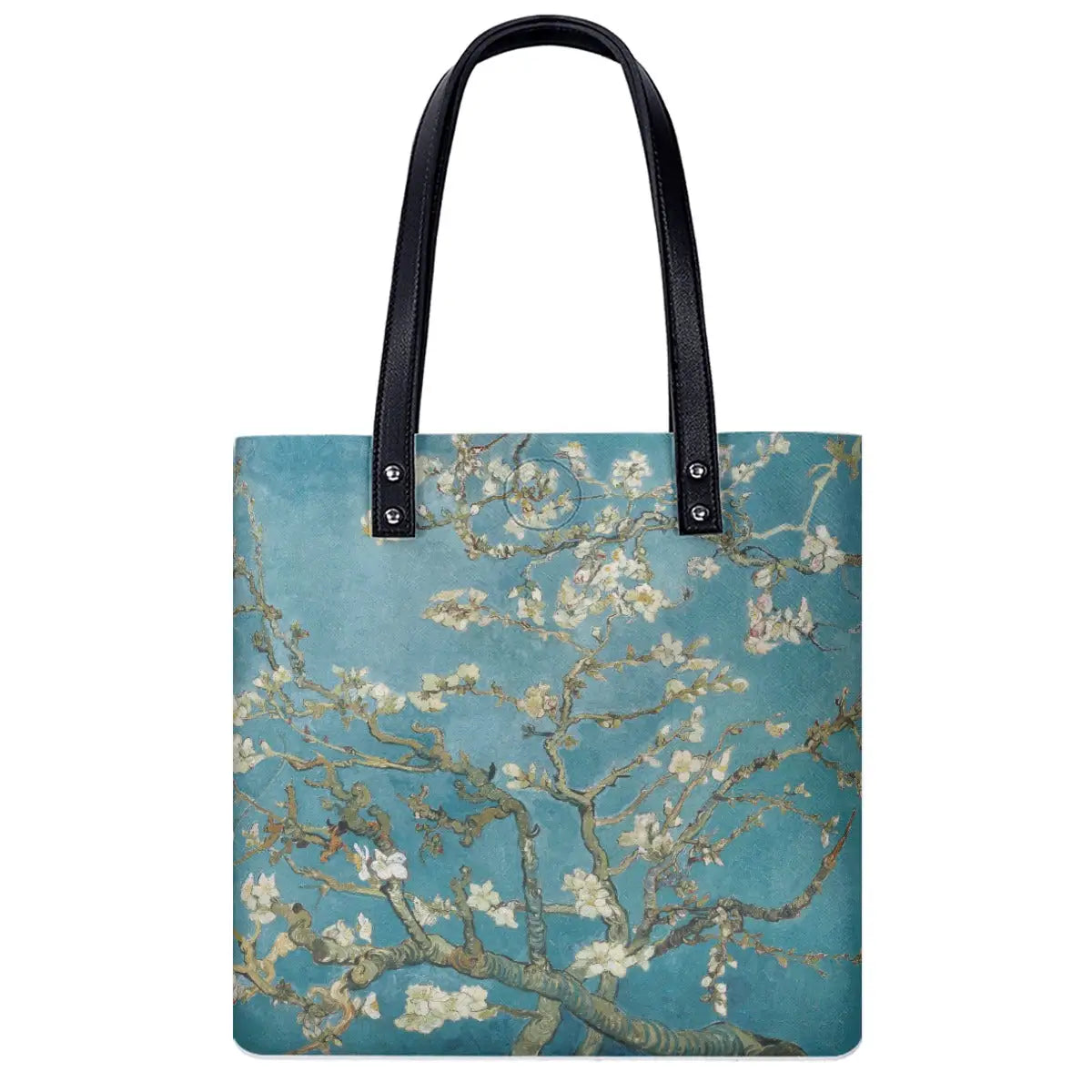 Van Gogh Almond Blossom shoulder bag featuring white blossoms on white background