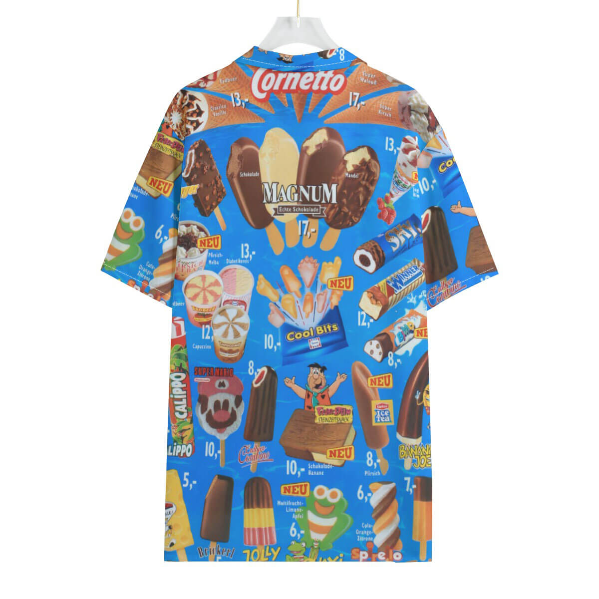 Nostalgic ice cream design on a retro summer shirt