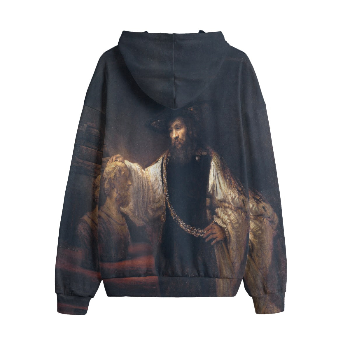 Artistic hoodie featuring Rembrandt's masterpiece, front view