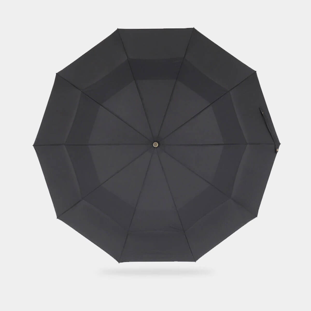 Side-by-side comparison of black, grey, navy, and khaki elegant umbrellas