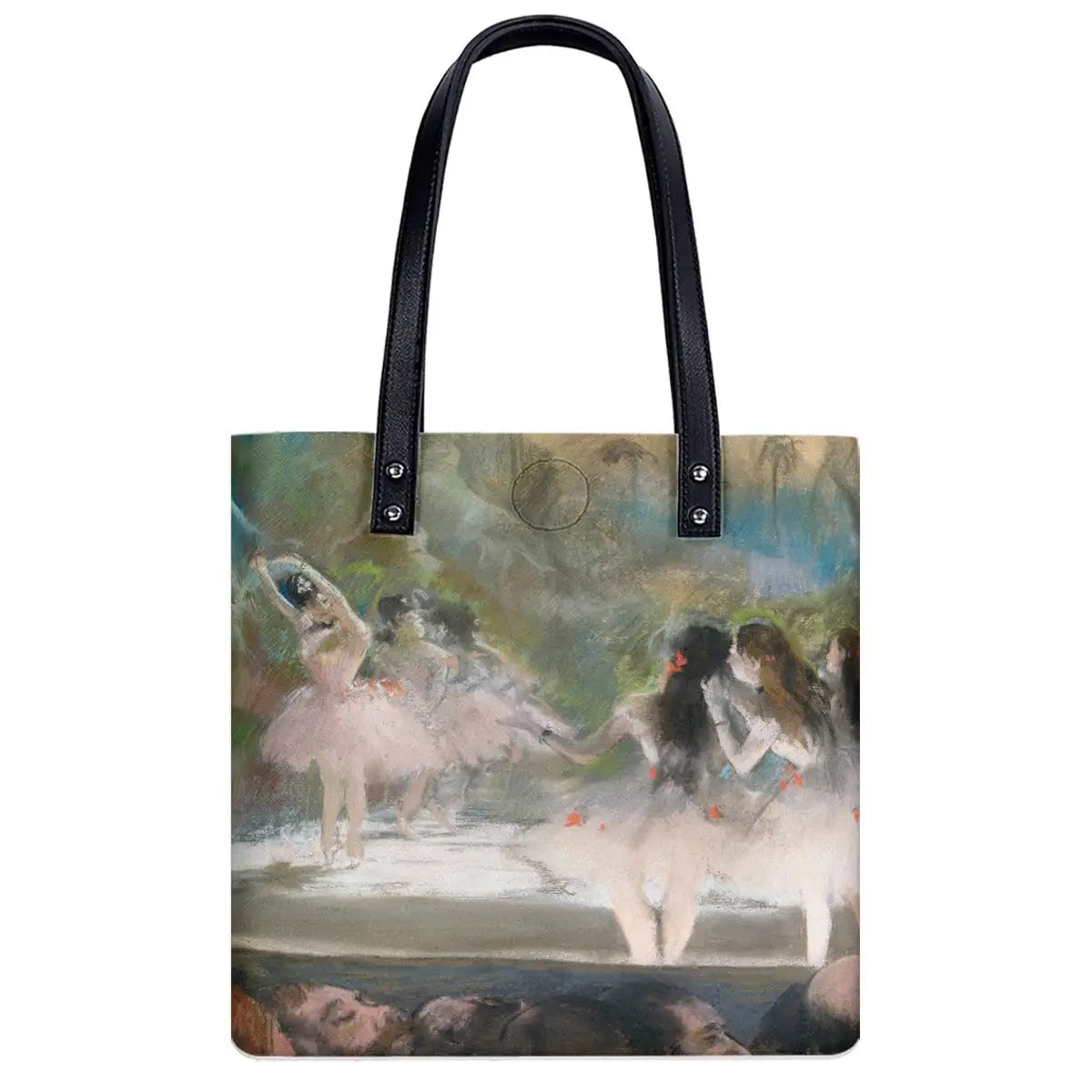 Degas Ballet shoulder bag showing spacious interior and black zipper closure