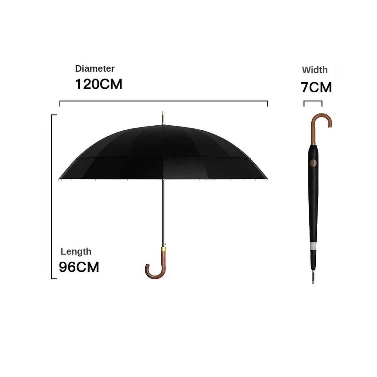 Water resistance test on quick-drying luxury umbrella