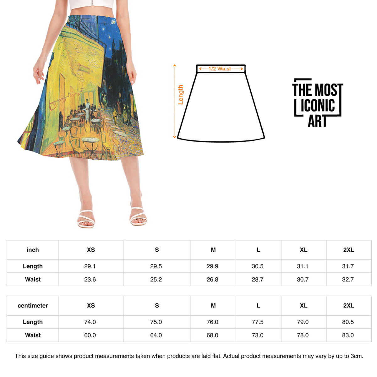 Night Sky Chiffon Skirt - Wearable Art