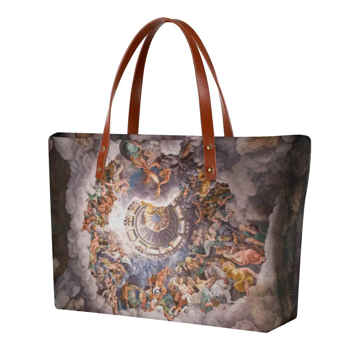 Chamber of the Giants by Giulio Romano Tote Bag featuring Renaissance fresco art in waterproof fabric