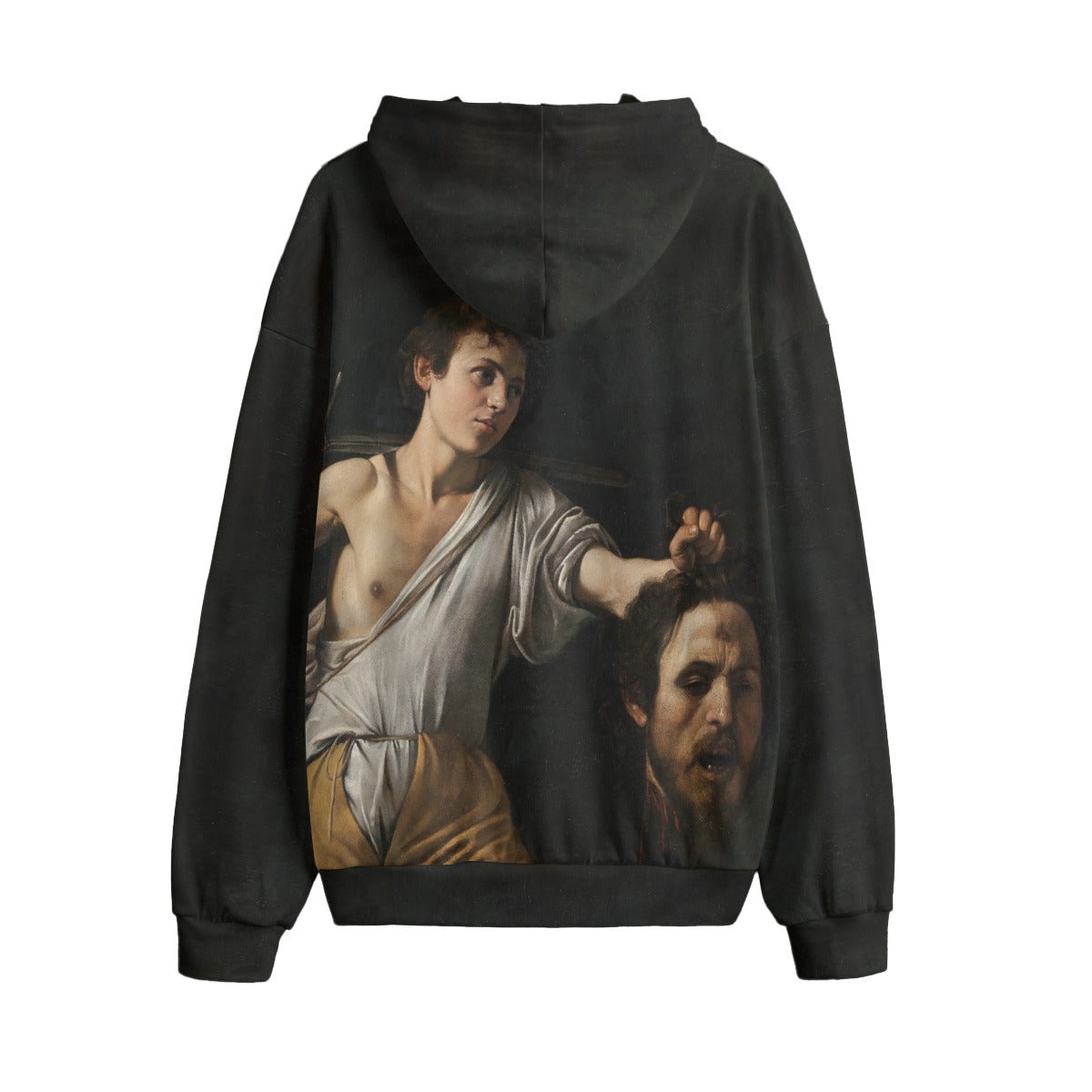 David and Goliath Caravaggio hoodies in various sizes from S to 5XL