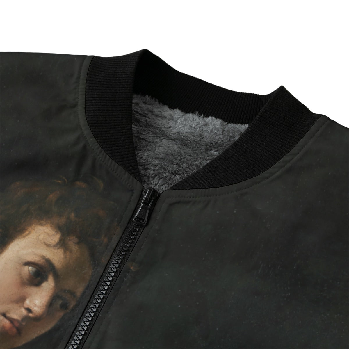 David with Goliath jacket - back view showing full artwork