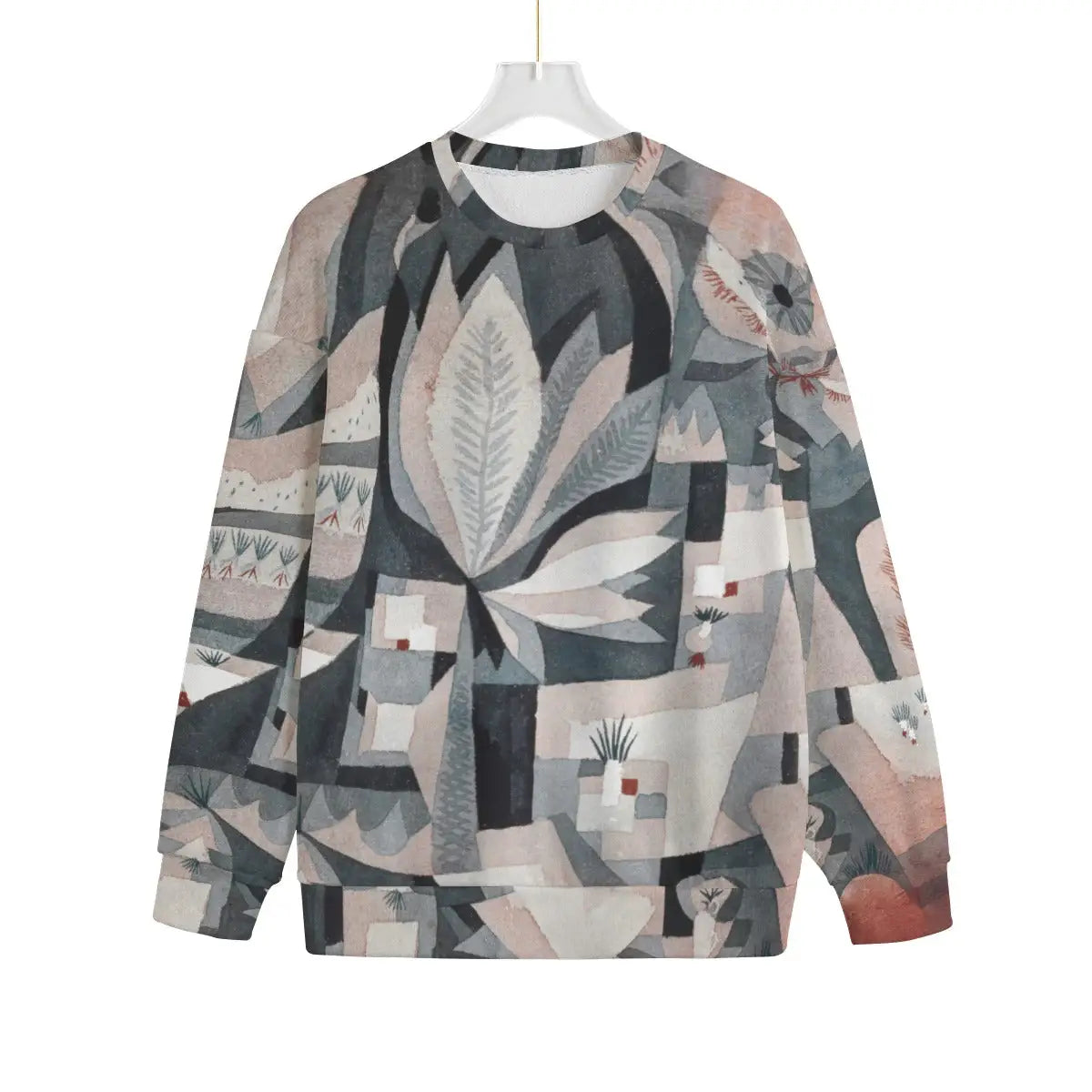 Dry Cooler Garden by Paul Klee Sweater featuring geometric garden design