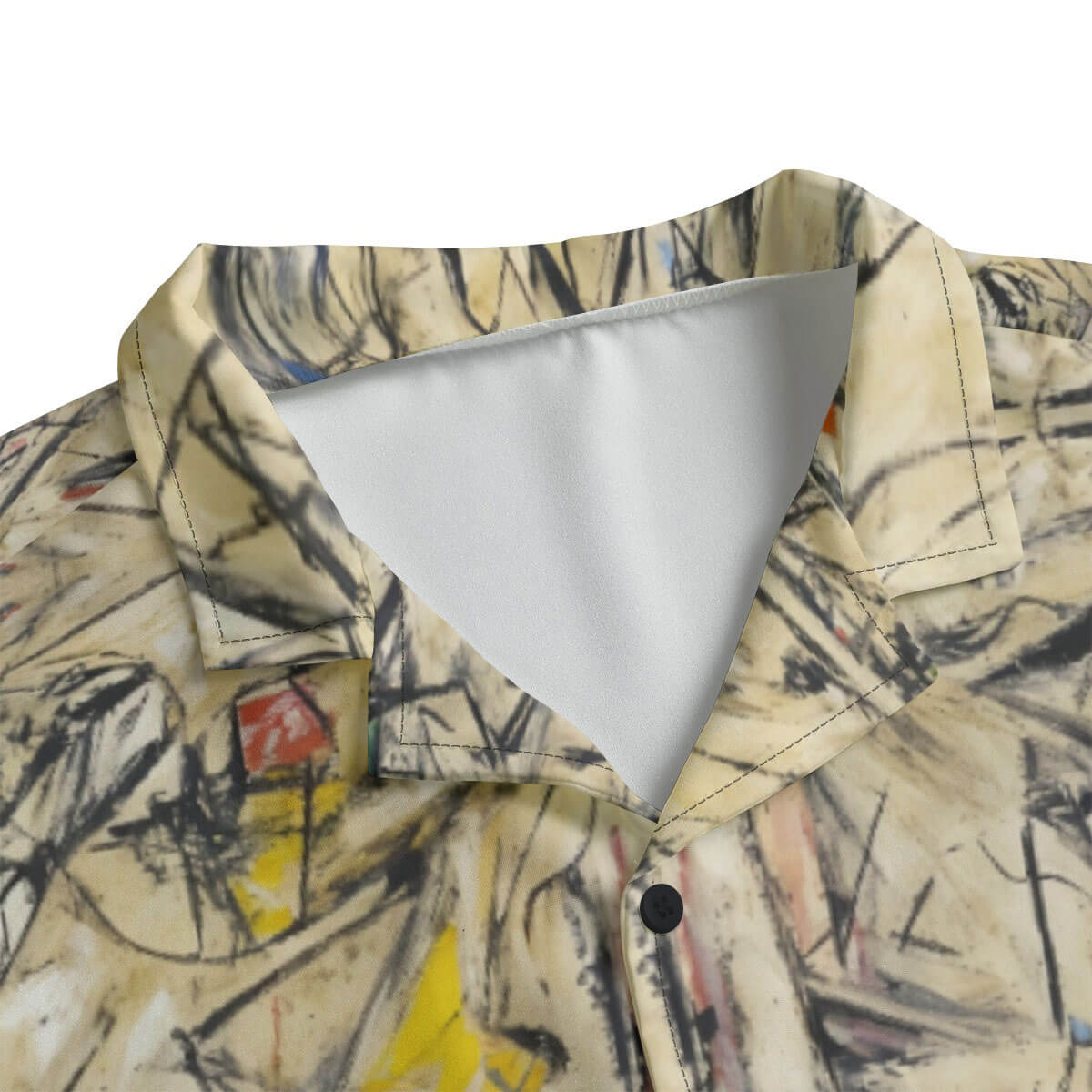 Artistic beachwear featuring Excavation by de Kooning