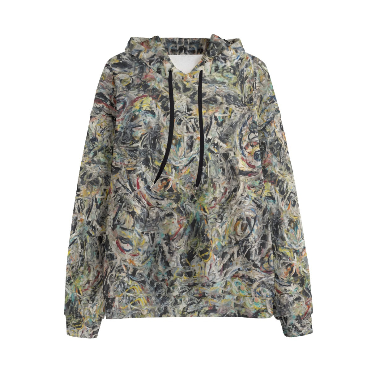 Eyes in the Heat by Jackson Pollock Hoodie featuring vibrant abstract design