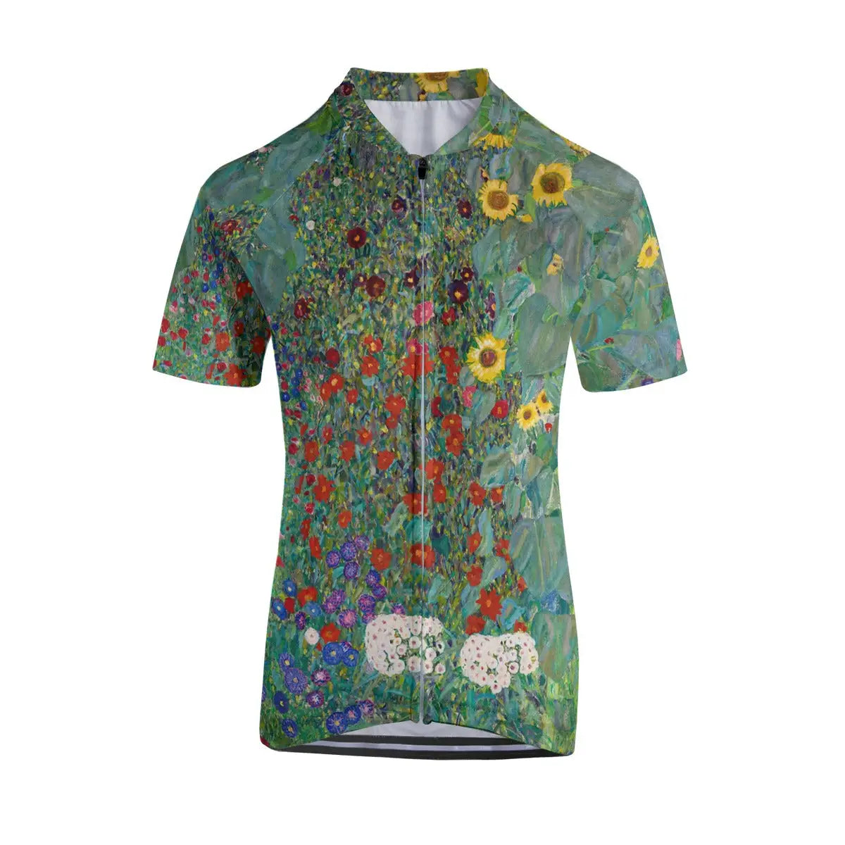 Farm Garden with Sunflowers Women’s Cycling Jersey by Gustav Klimt