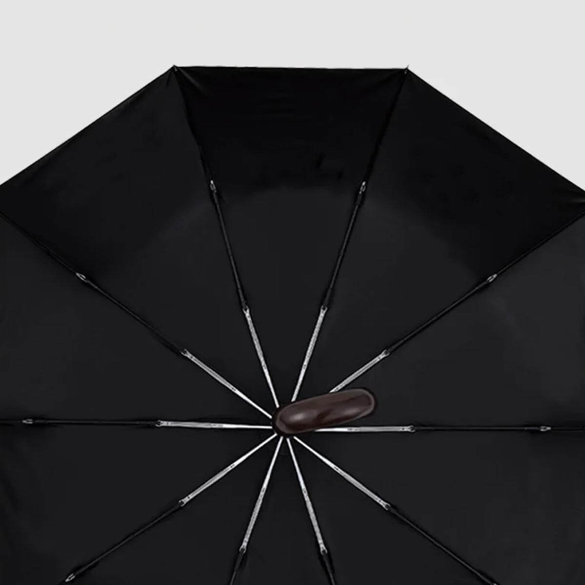 Lightweight travel umbrella easily held in one hand