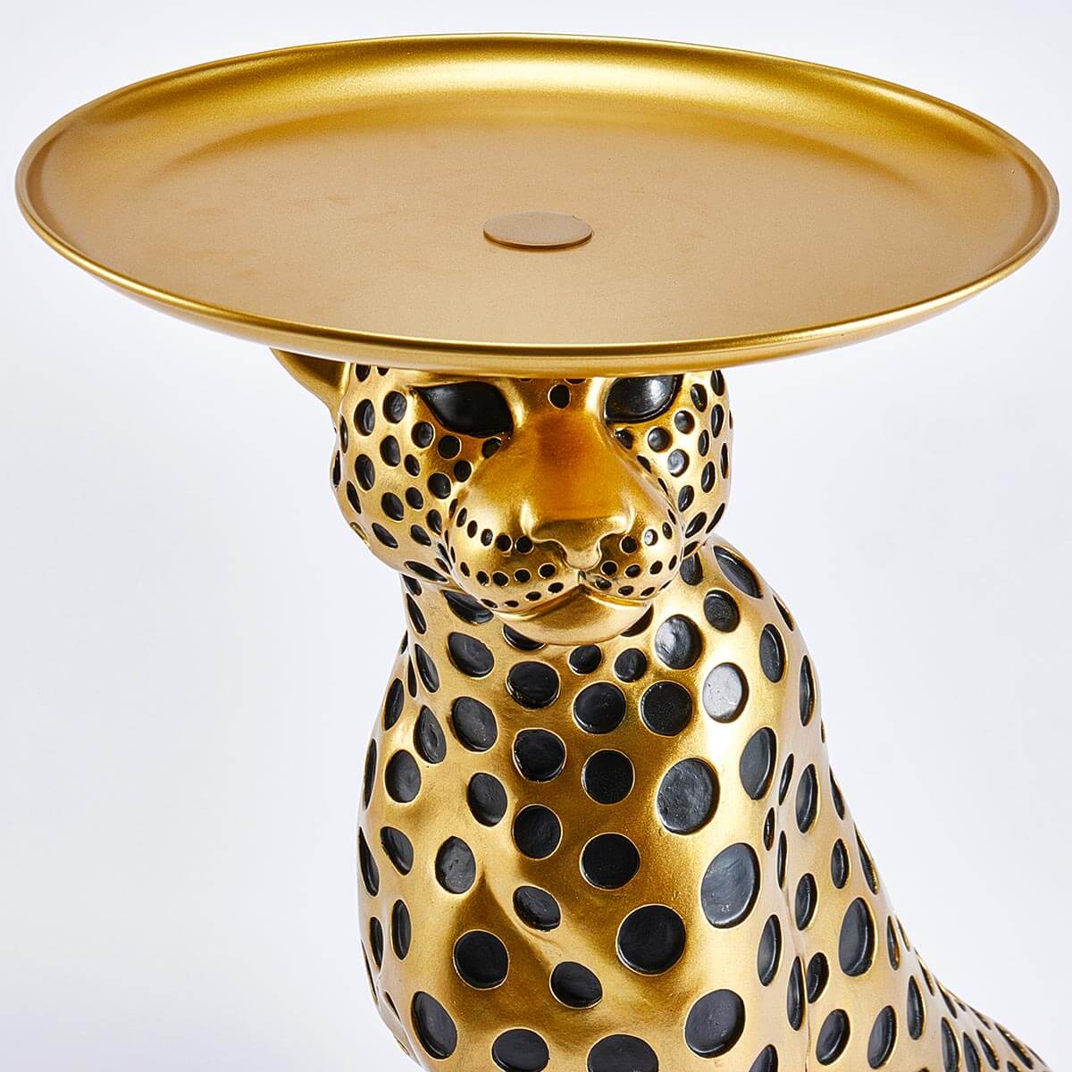 Glamorous leopard print tabletop decoration, 54cm deep