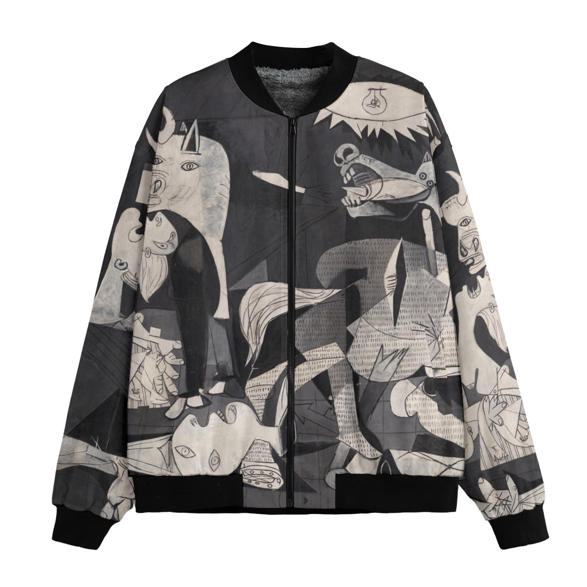 Guernica by Pablo Picasso Jacket - Artistic bomber jacket featuring Picasso's anti-war masterpiece