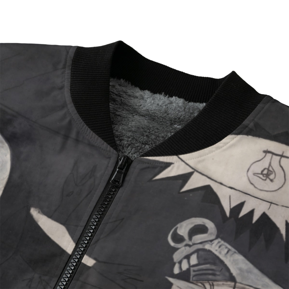 Functional pocket design of Picasso's Guernica Artistic Jacket