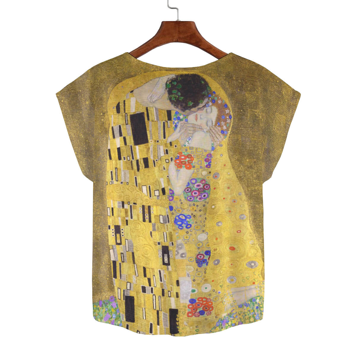 Gustav Klimt The Kiss Curved T-shirt (Plus Size)