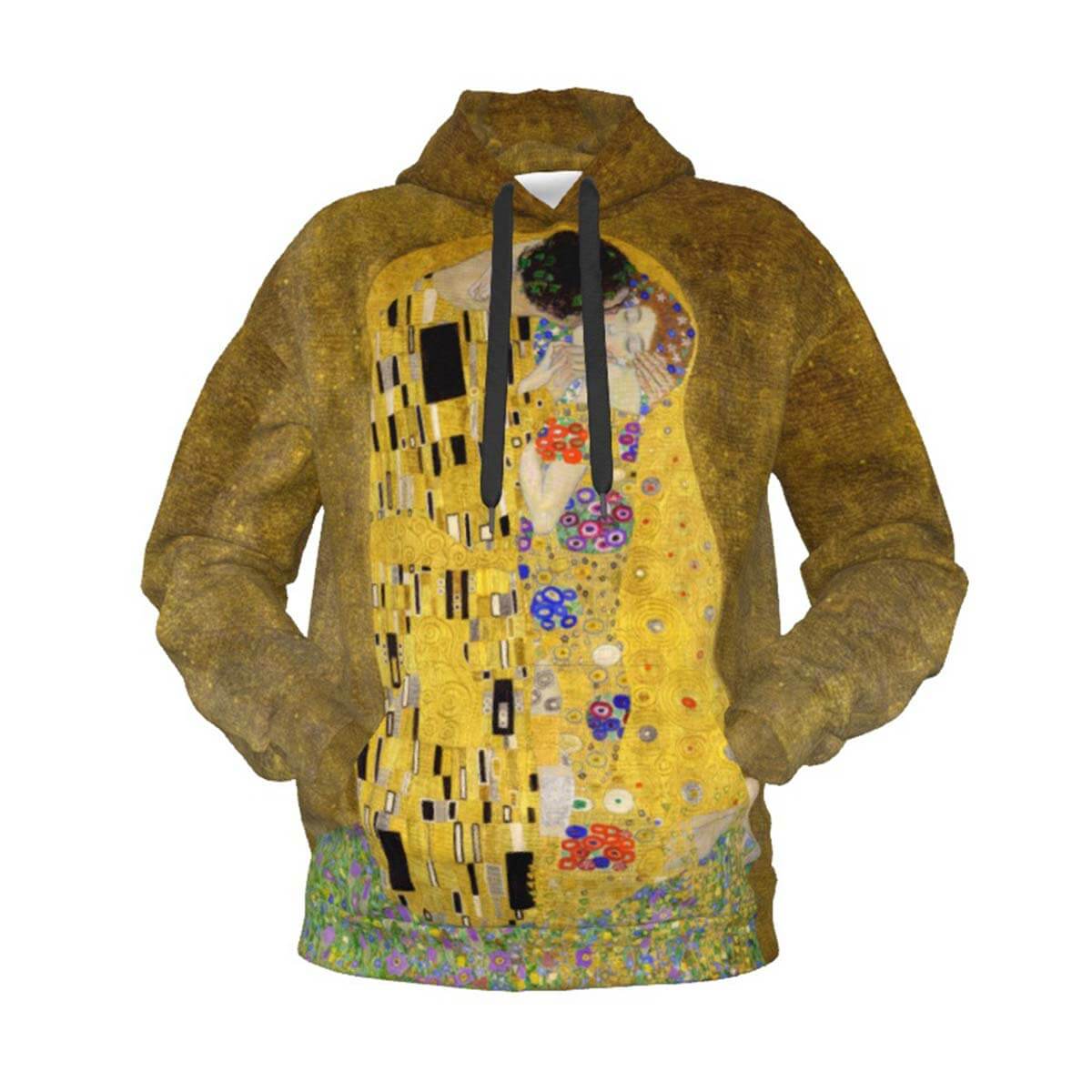 Gustav Klimt The Kiss Hoodie Front View