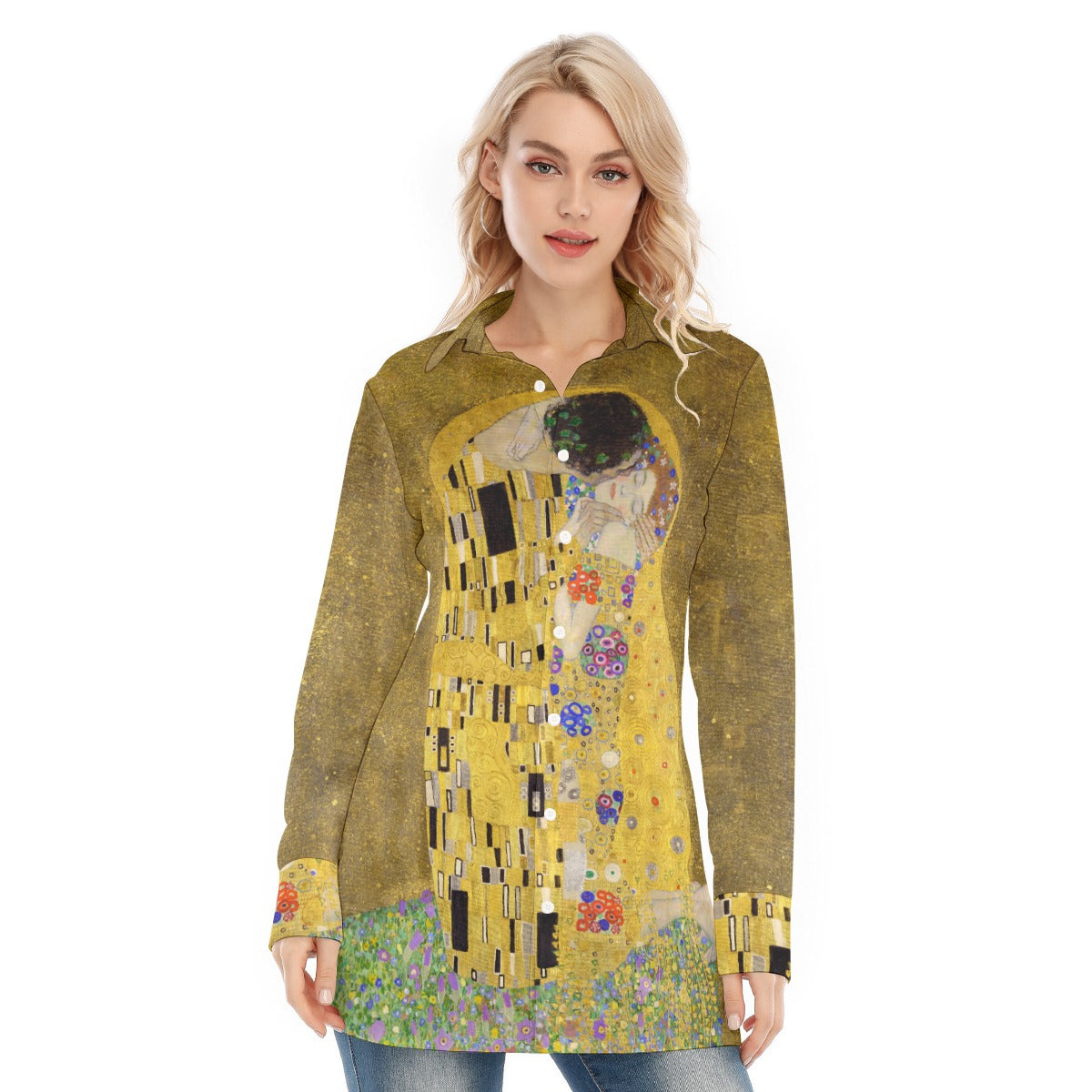 Gustav Klimt The Kiss Women's Long Shirt