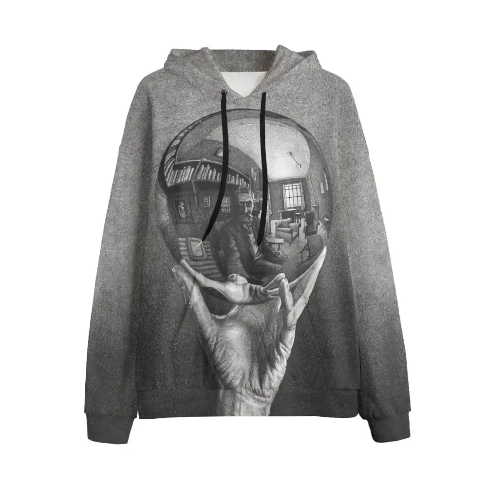 Hand with Reflecting Sphere by M. C. Escher Hoodie - S - Hoodies