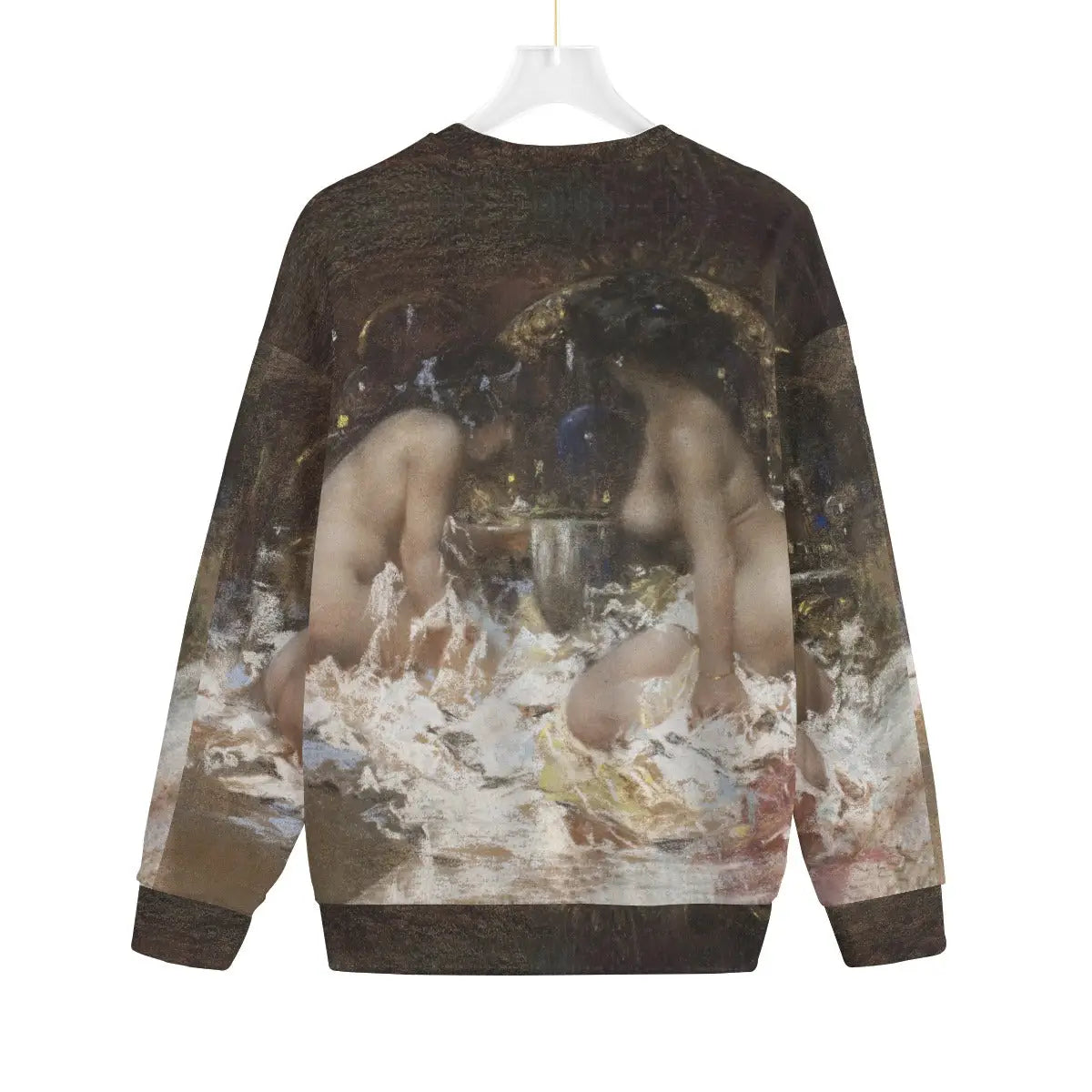 Back view of In the Boudoir artistic sweater by The Most Iconic Art Brand