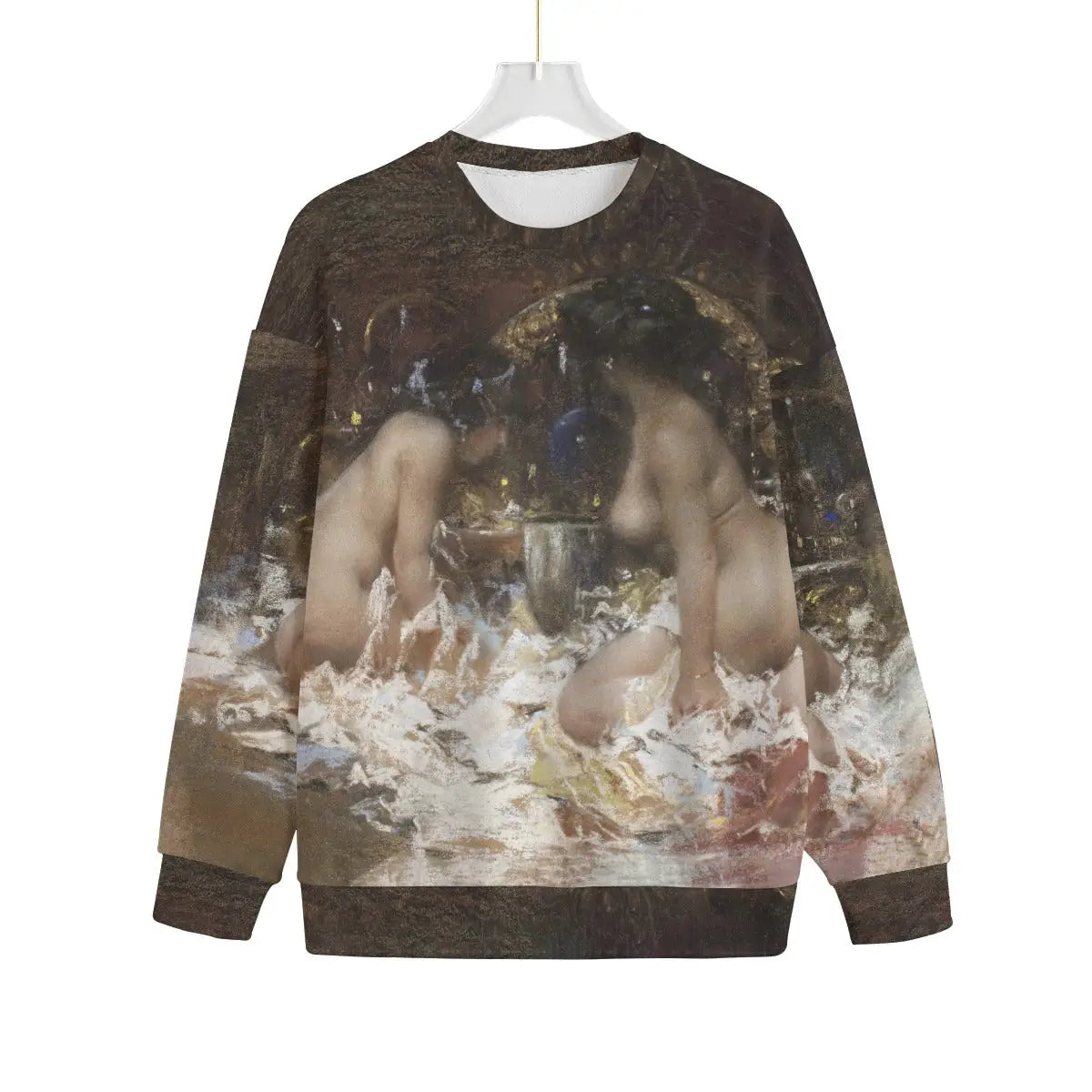 In the Boudoir by Antonio Mancini Sweater displaying impressionist artwork