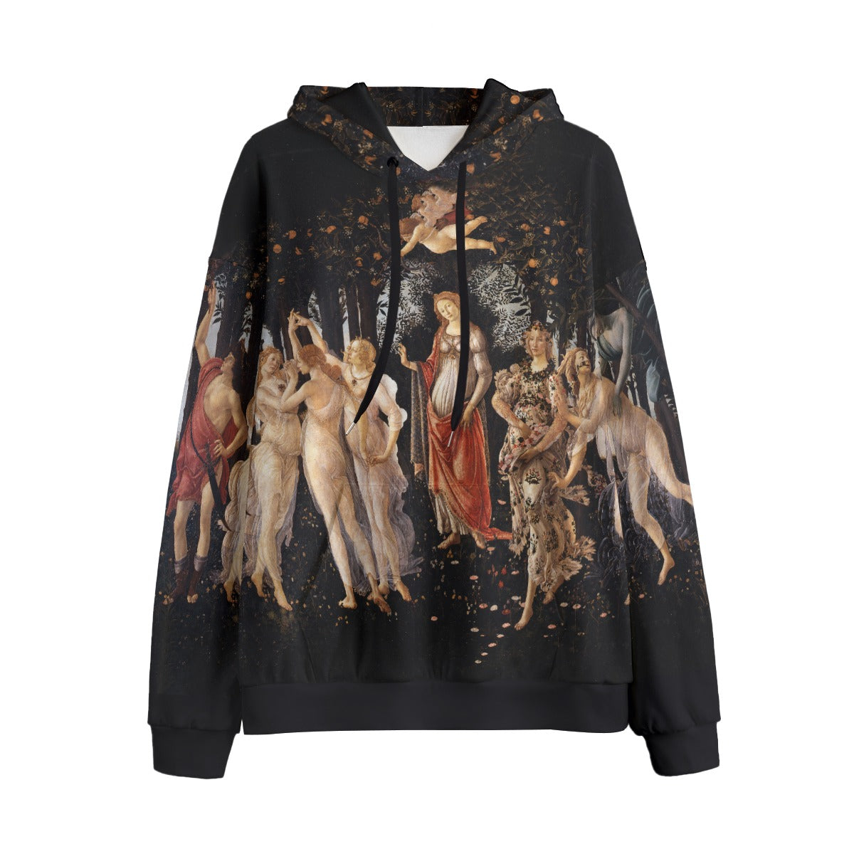 Enchanting Renaissance Spring Hoodie - Wearable Art Inspired by Sandro Botticelli