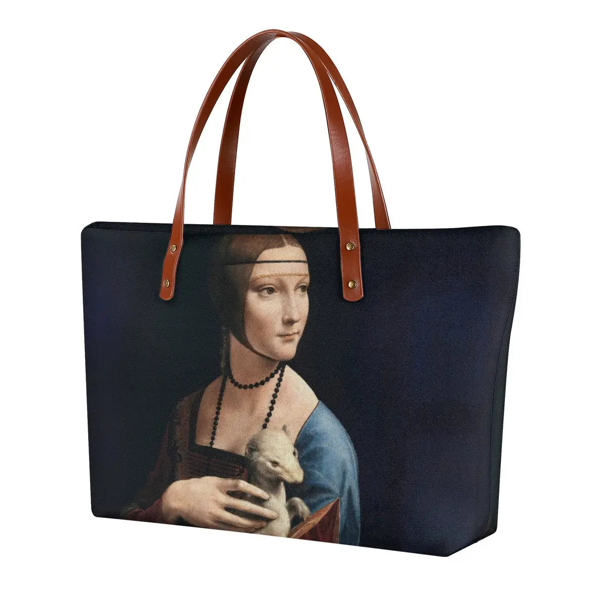 Lady with an Ermine by Da Vinci Tote Bag featuring Renaissance masterpiece