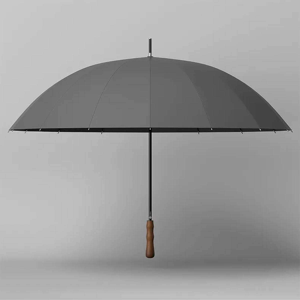 Close-up of the high-quality fabric used in the Luxury Big Wooden Long Handle Umbrella