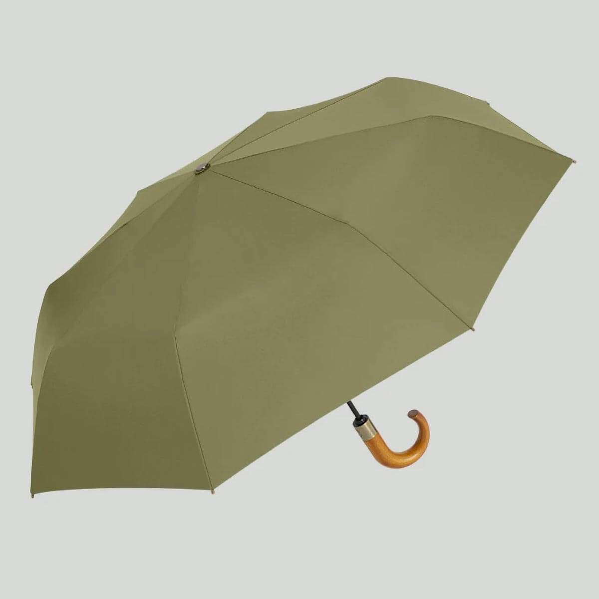 Luxury Strong Automatic Foldable Umbrella's steel and fiberglass frame, demonstrating durability