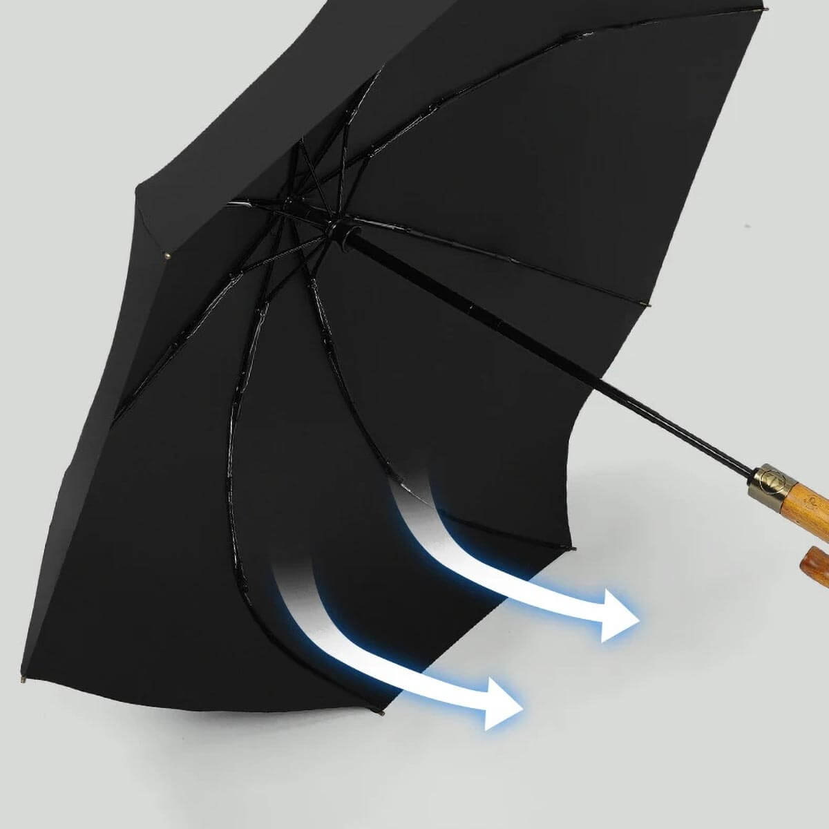 Automatic Foldable Umbrellas open, showcasing color variety and group use