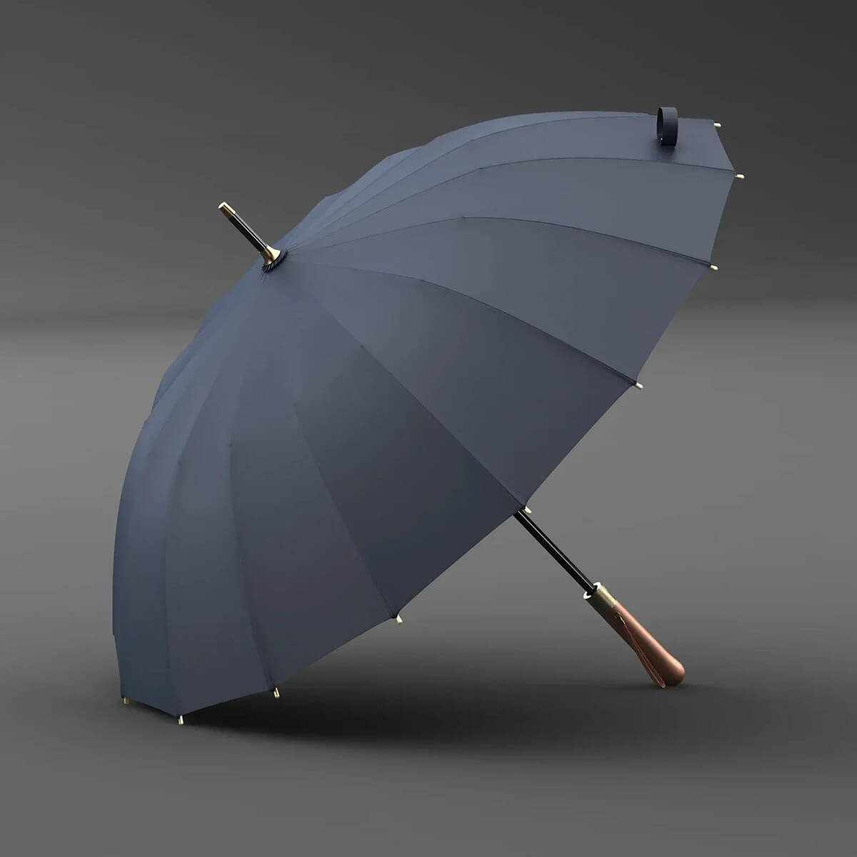 Elegant Rainy Day Grey Parasol