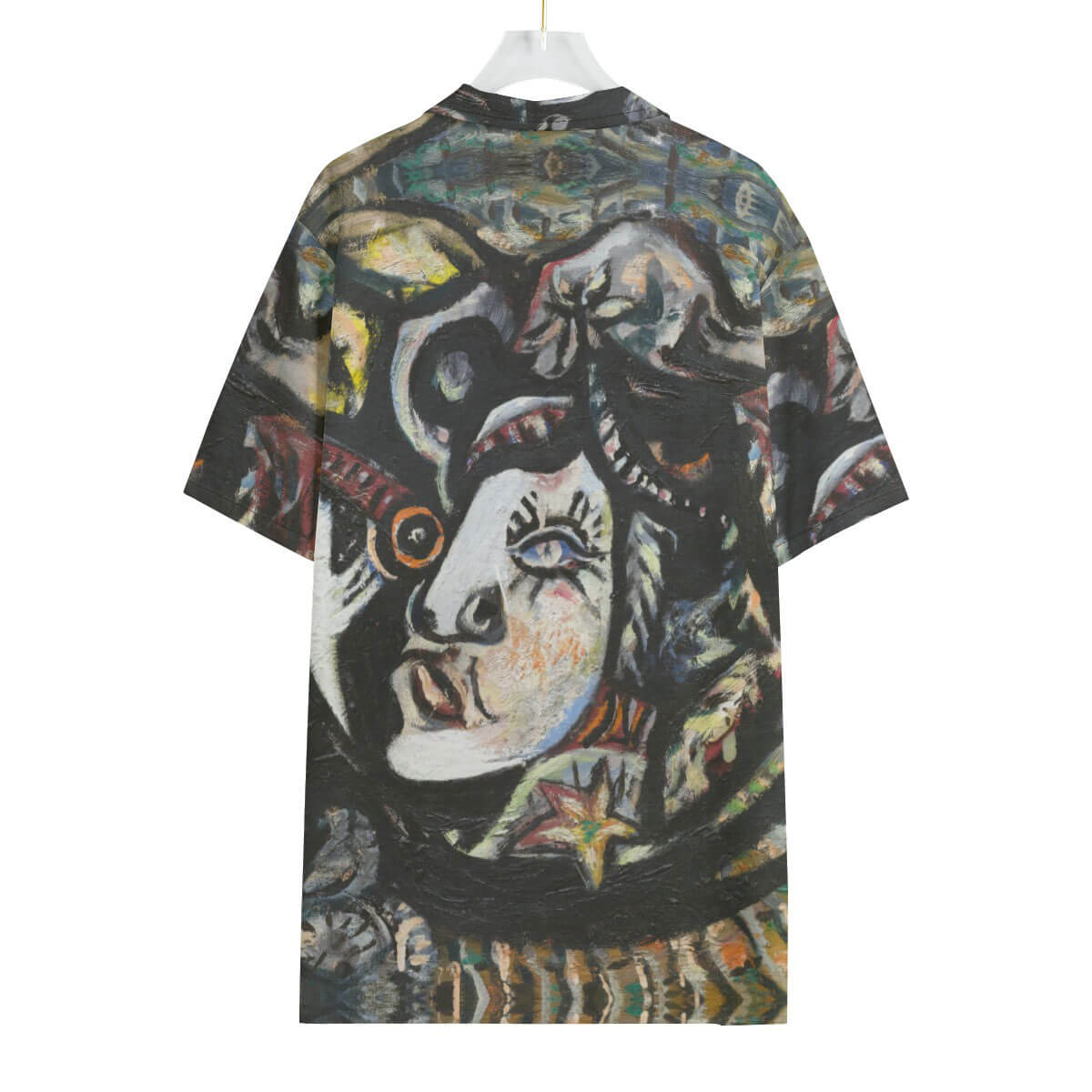 Abstract Expressionist art Hawaiian shirt featuring Pollock's Mask