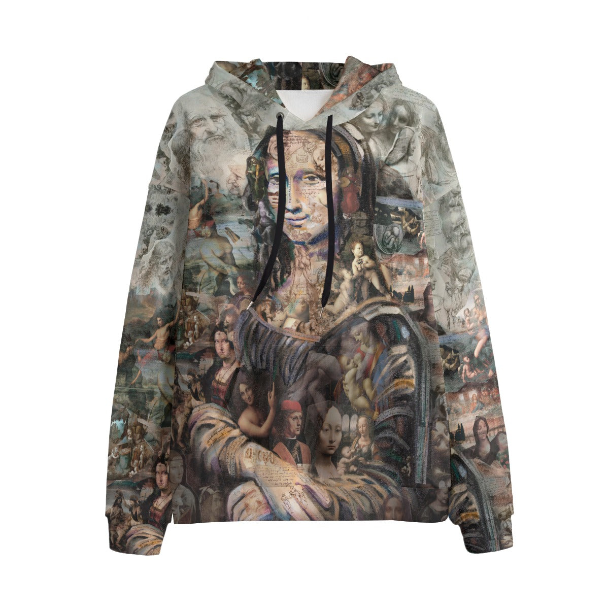 Mona Lisa Da Vinci Masterpiece Hoodie front view