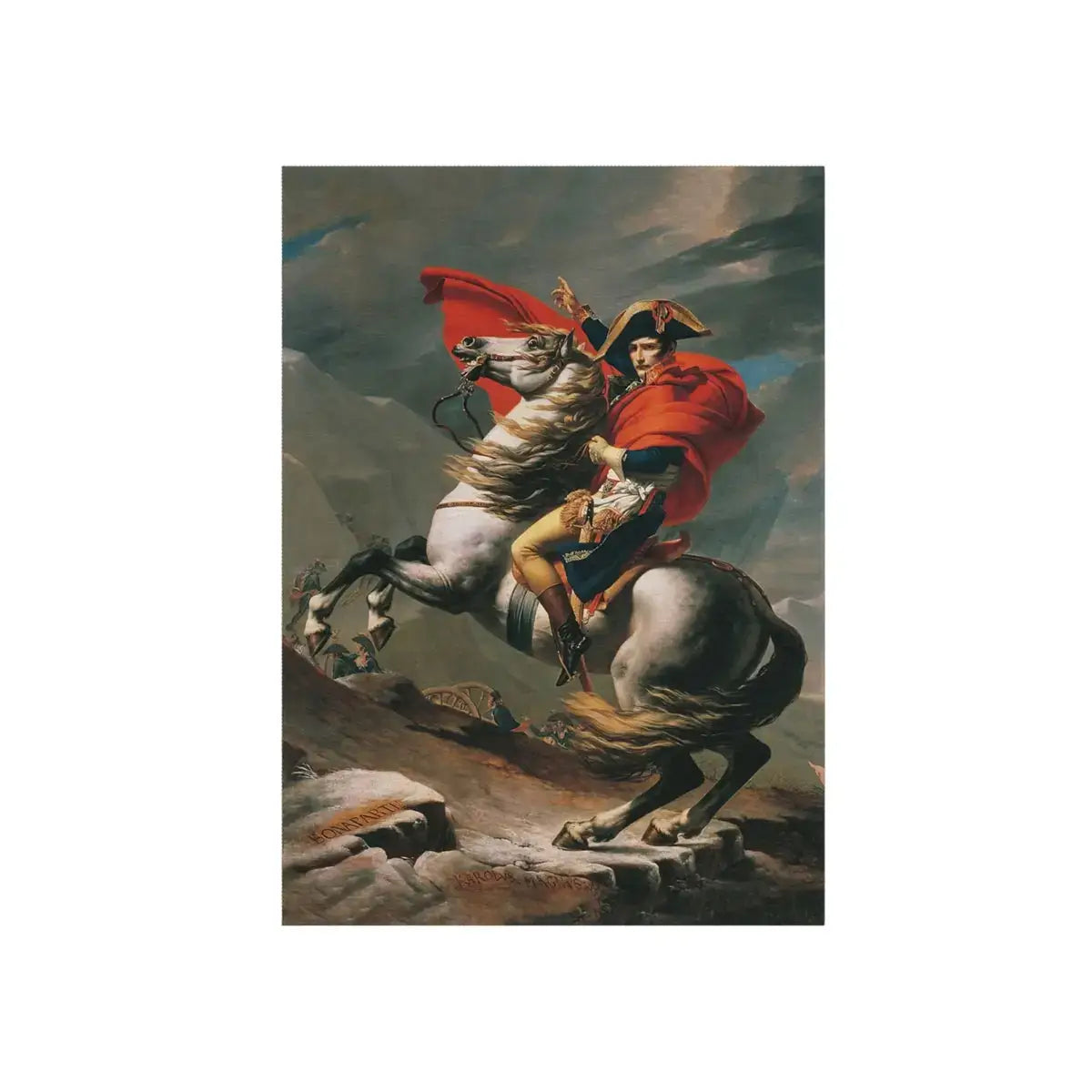 Napoleon Crossing the Alps Floor Mat