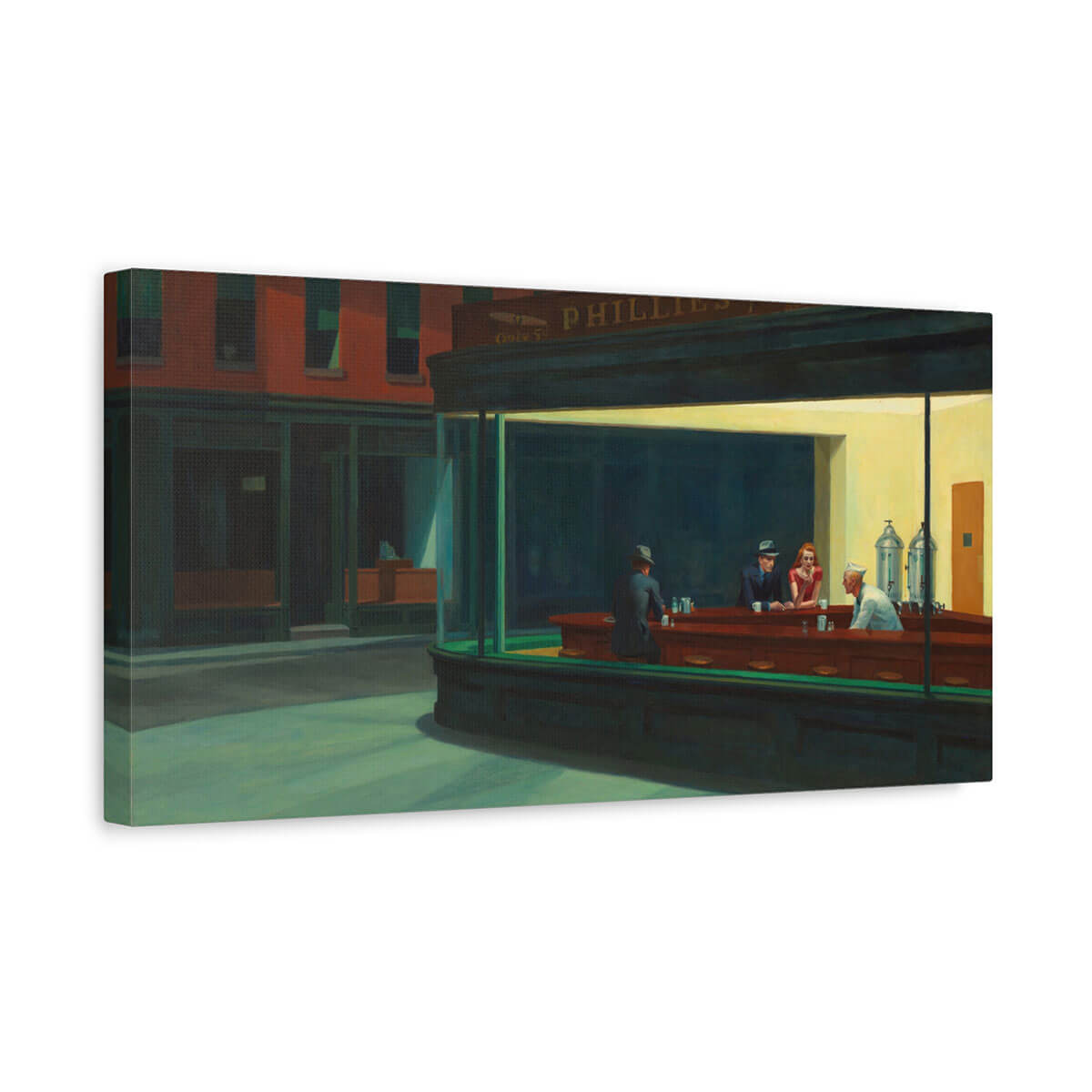 Enchanting Nighthawks Canvas Artwork