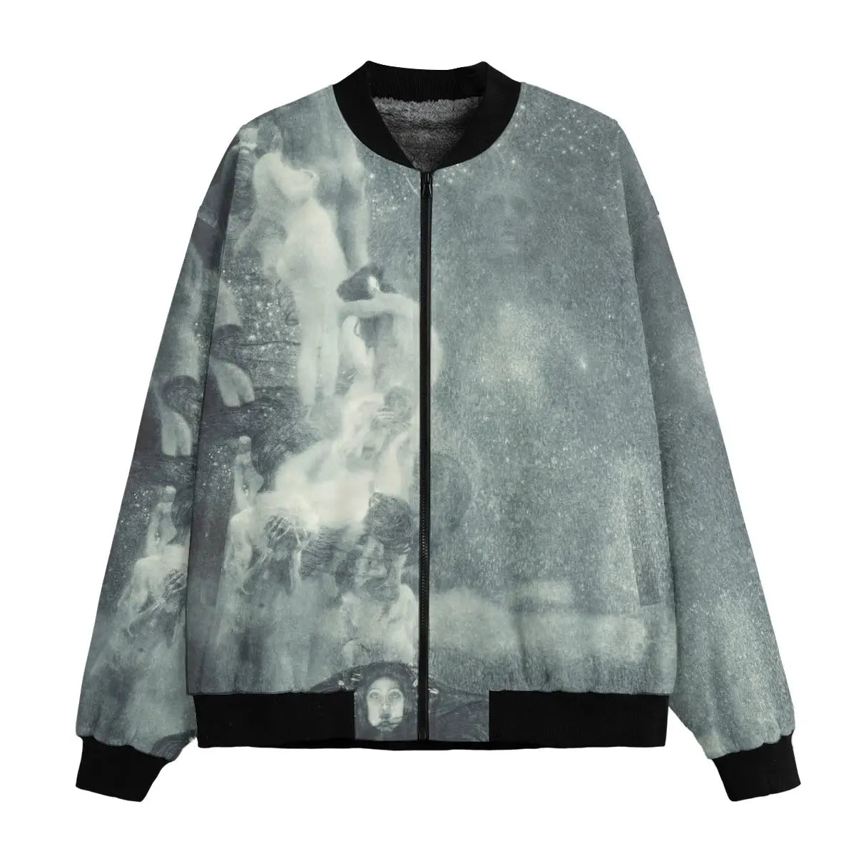 Philosophy by Gustav Klimt Bomber Jacket featuring the famous University of Vienna ceiling painting