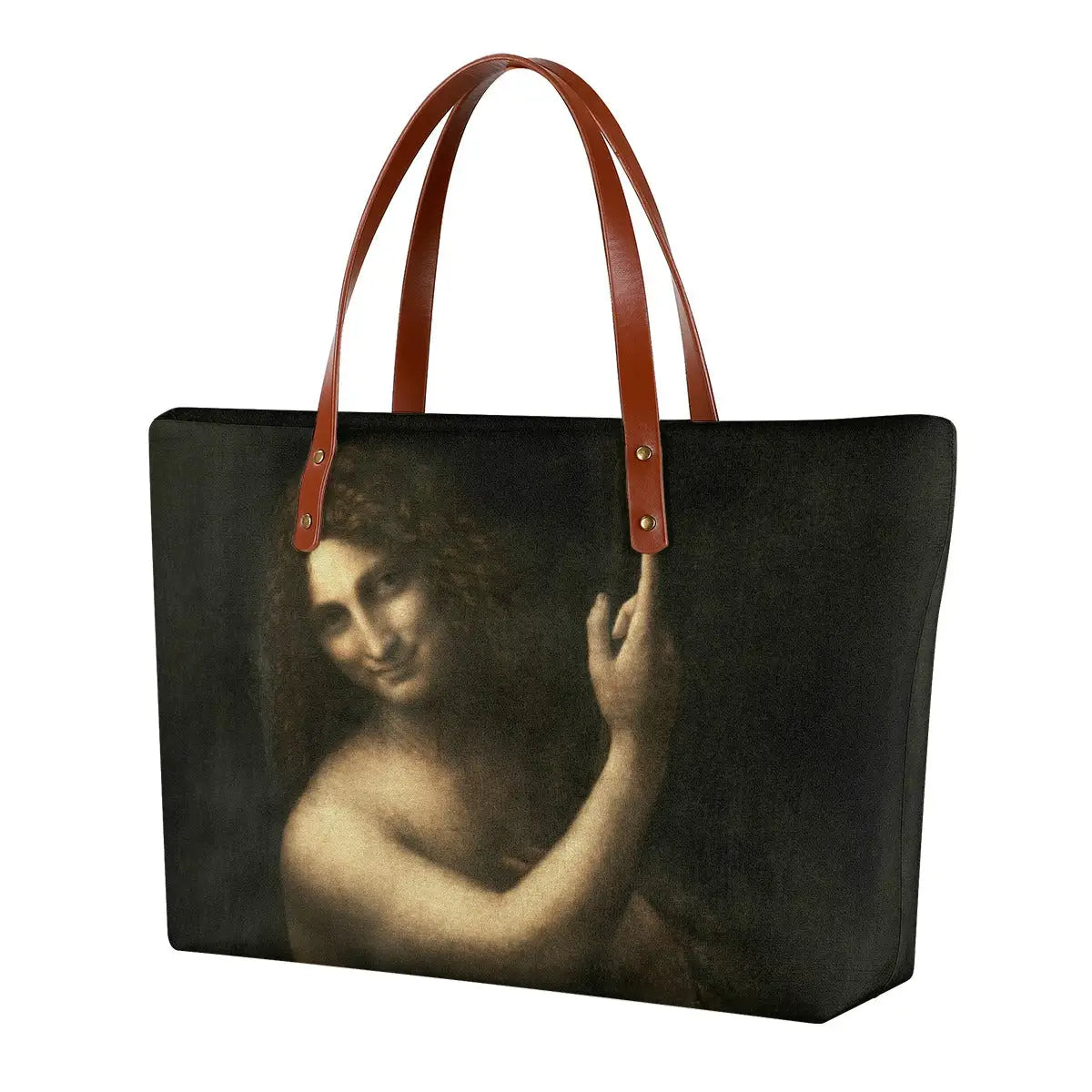 Saint John the Baptist by Da Vinci Tote Bag featuring Renaissance masterpiece artwork