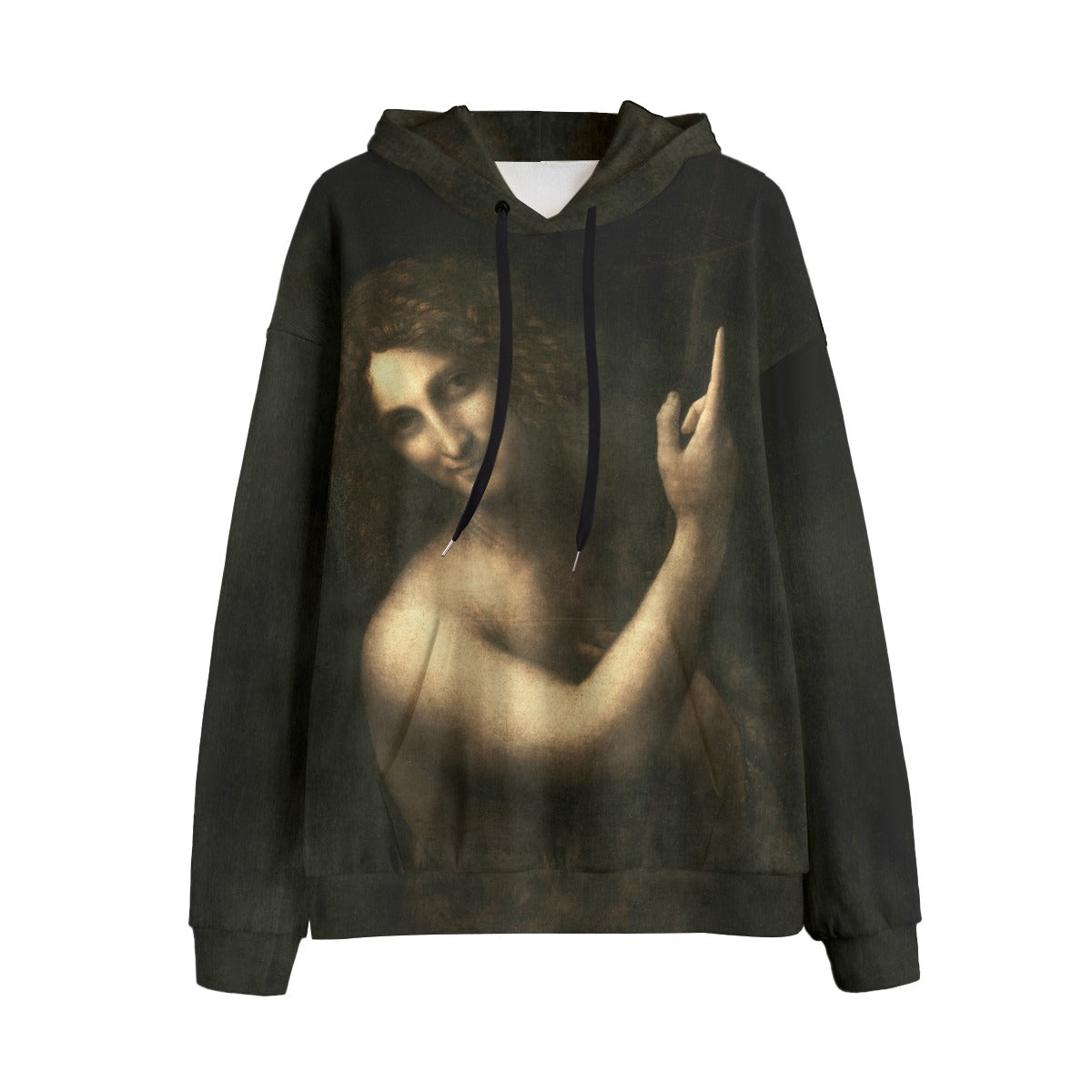 Saint John the Baptist Da Vinci Hoodie - Renaissance art meets modern fashion