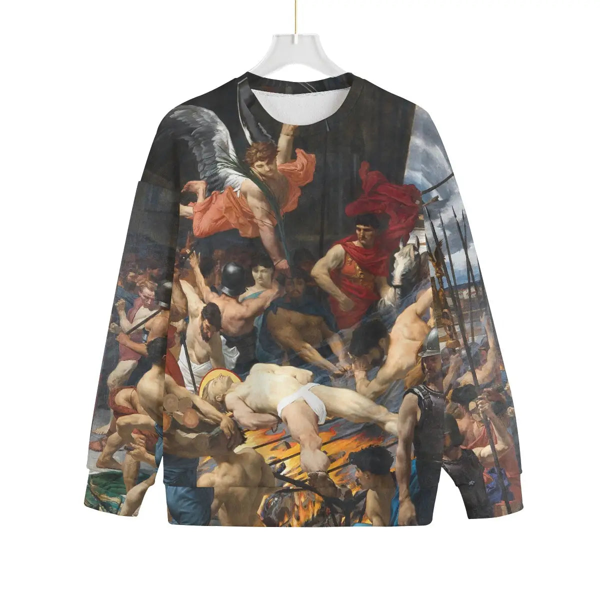 Saint Laurent Martyr Sweater featuring Pierre Lehoux's 1874 masterpiece