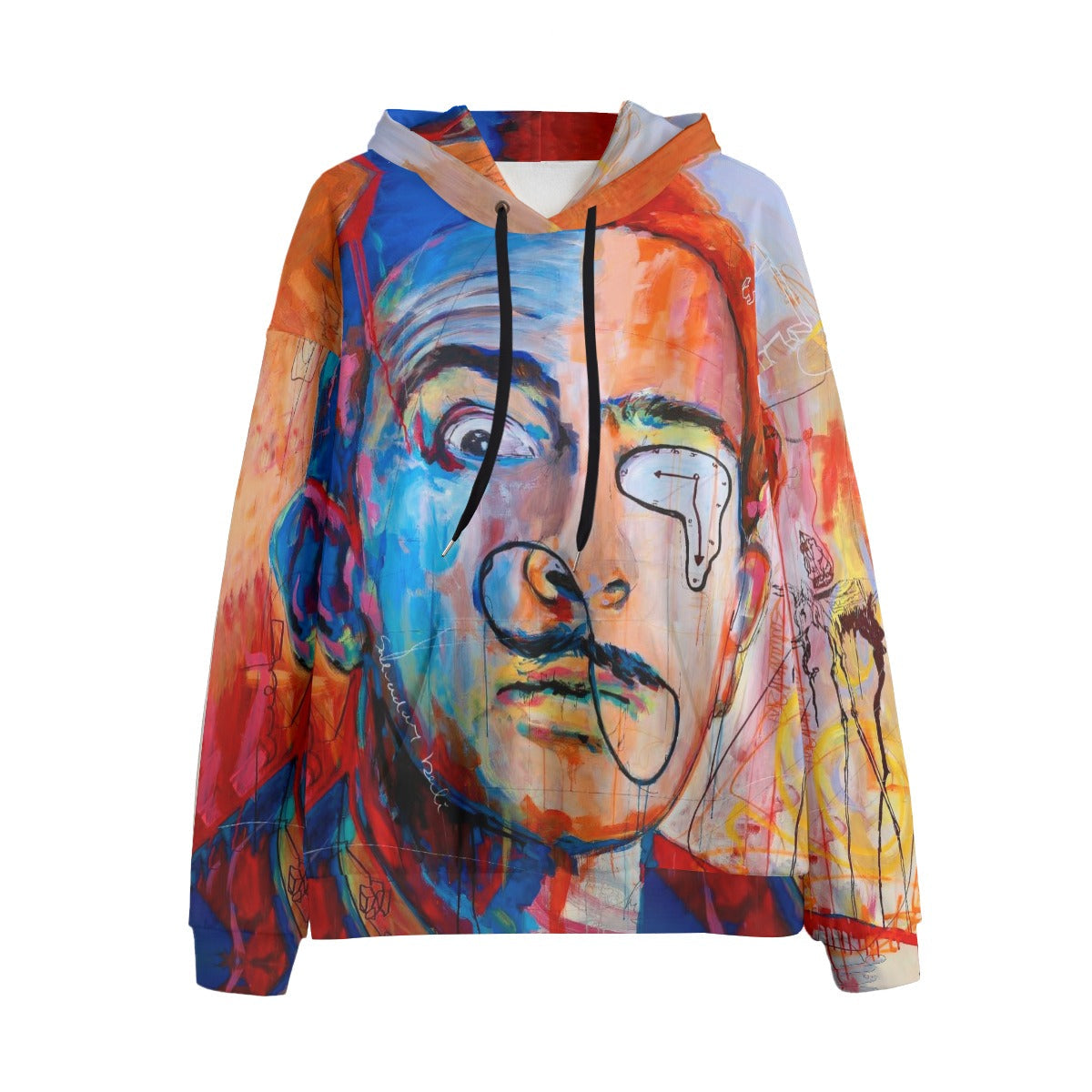 Mystical Salvador Dali Portrait Painting Hoodie