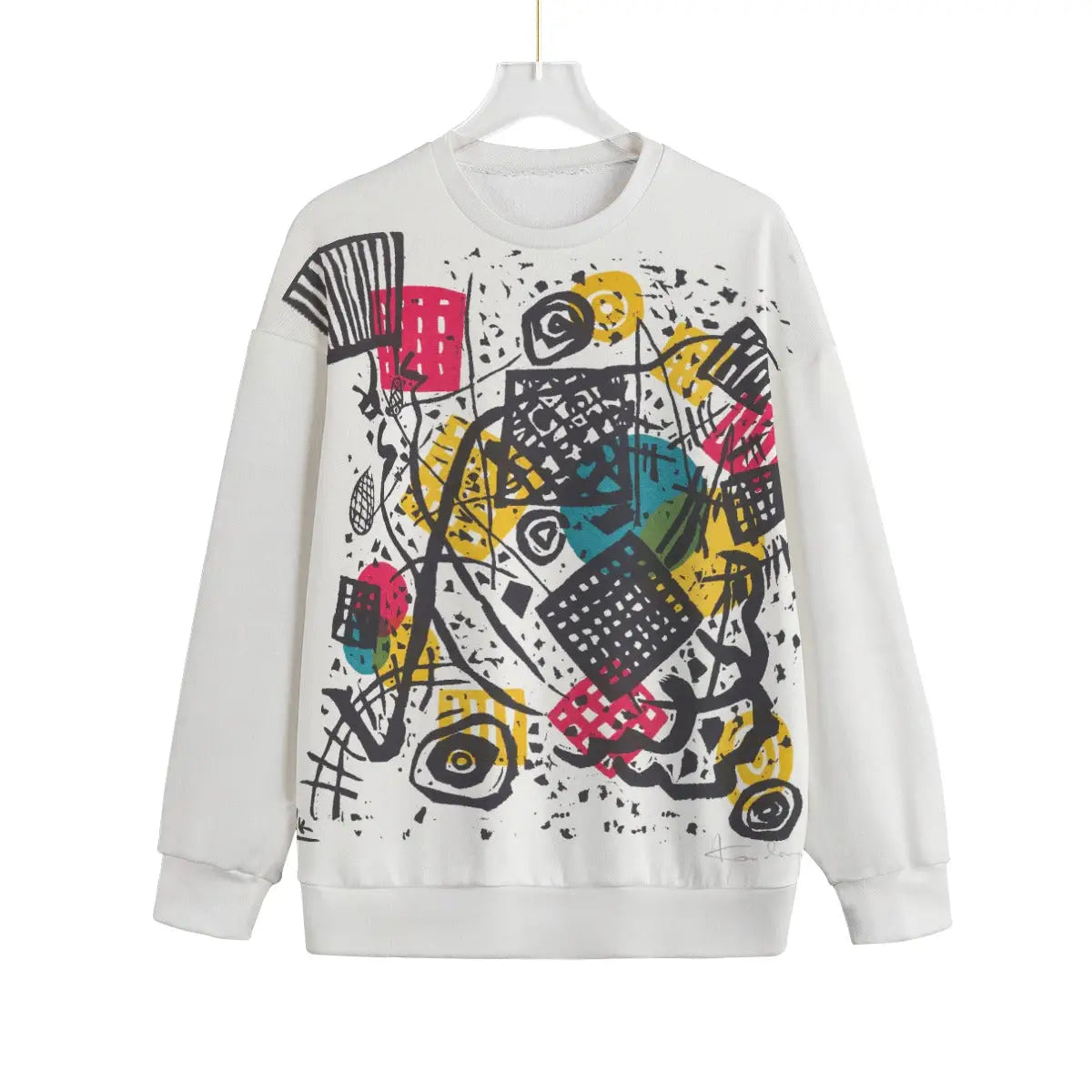 Small Worlds V by Vasily Kandinsky Sweater displaying abstract geometric art