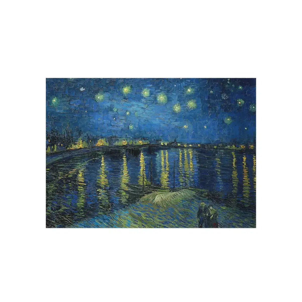 Starry Night Over the Rhone by Vincent van Gogh Floor Mat