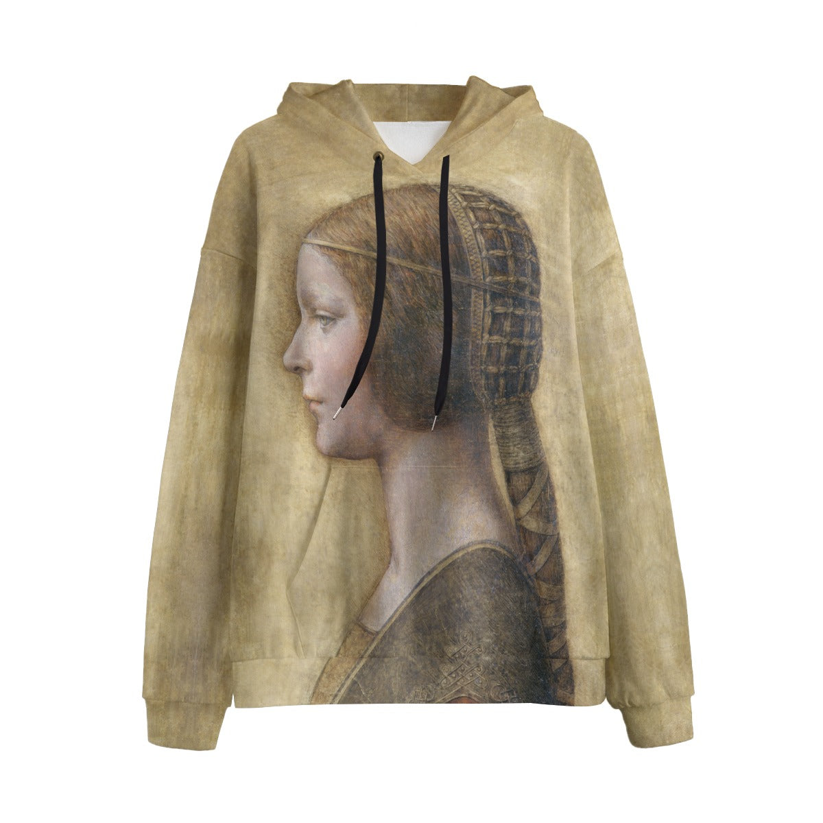 The Beautiful Princess by Leonardo da Vinci Hoodie front view