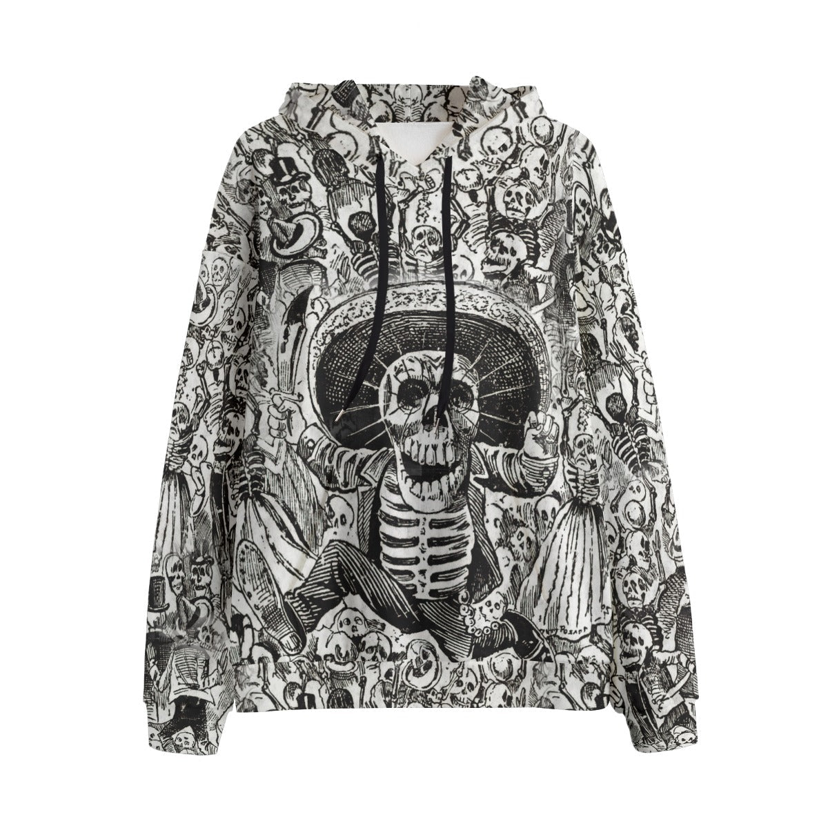 Les Calaveras de José Guadalupe Posada Sweat à capuche