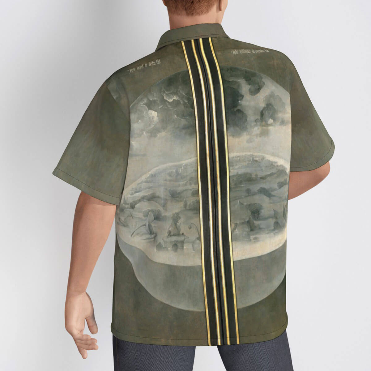 Unique art lover's shirt with Bosch's Creation of the World