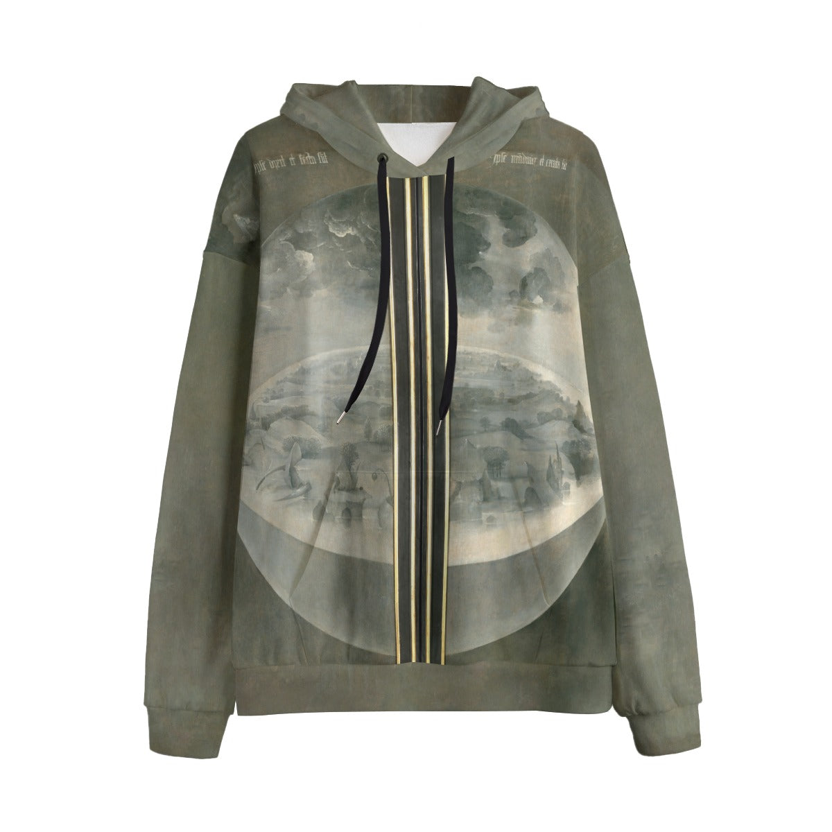 Bosch 'The Creation of the World' all-over print hoodie front view